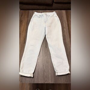 Madewell Light Wash Straight Leg Jeans